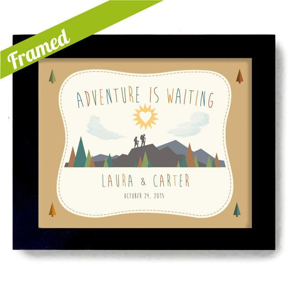 Wedding Gift Ideas For Outdoorsy Couple
 Outdoorsy Couple Wedding Gift Nature Lovers Couples Gift