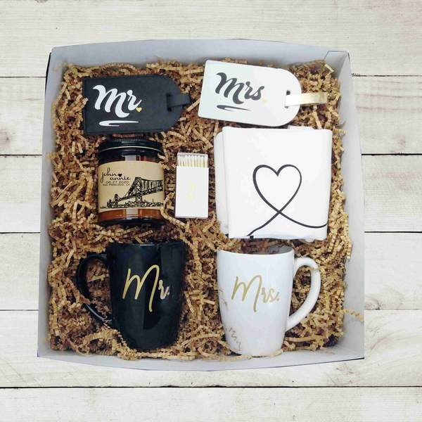 Wedding Gift Ideas For Wealthy Couple
 Mr Mrs Wedding Gift Box Unique Wedding Gift Engagement