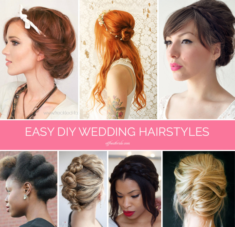 Wedding Guest Hairstyles DIY
 Braids twists and buns 20 easy DIY wedding hairstyles