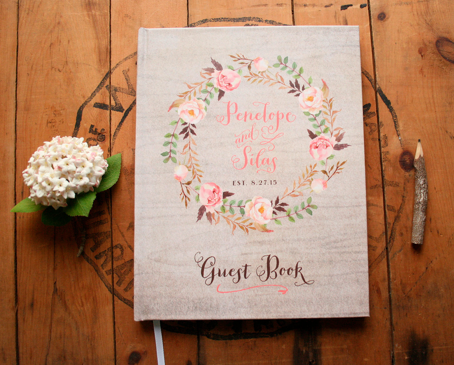 Wedding Guest List Book
 Boho Guest Book Wedding Guestbook Floral Guest Book