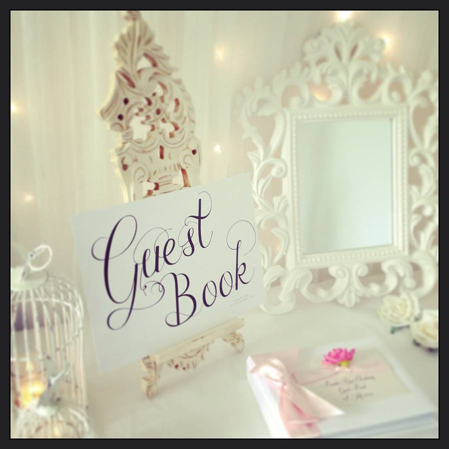 Wedding Guest Sign-in Book
 Wedding Guest Book Sign By The Luxe Co