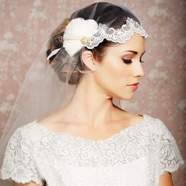 Wedding Hair Styles With Veil
 20 Stunning Wedding Hairstyles with Veils and Hairpieces