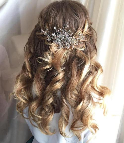 Wedding Hairstyle Half Updo
 Half Up Half Down Wedding Hairstyles – 50 Stylish Ideas