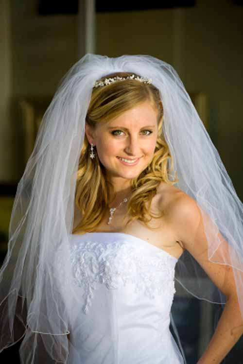 Wedding Hairstyles Down With Veil
 long half up half down wedding hairstyles with veilCherry