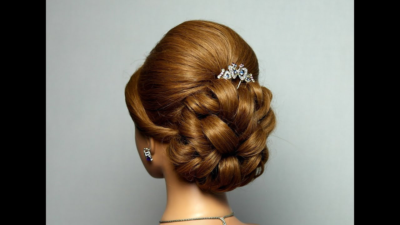 Wedding Hairstyles Youtube
 Wedding prom hairstyle for long hair Bridal updo