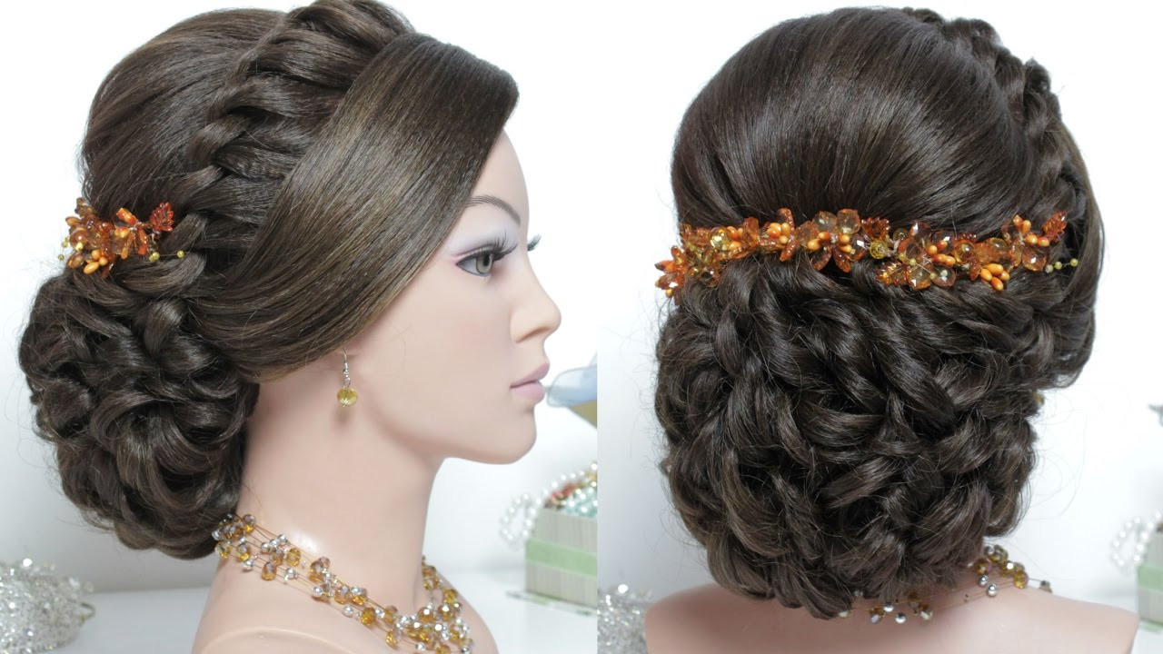 Wedding Hairstyles Youtube
 Bridal hairstyle for long hair tutorial Wedding updo step