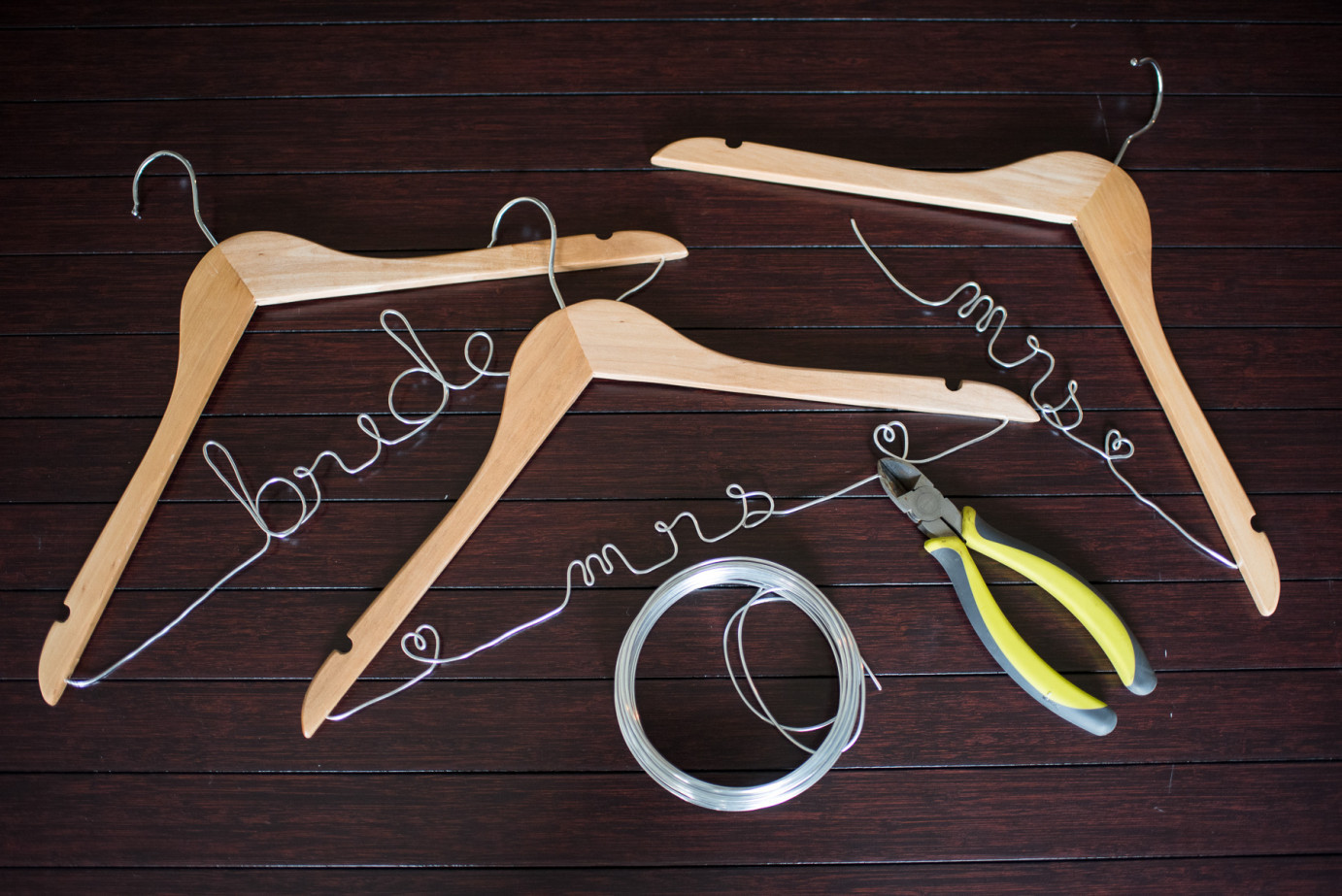 Wedding Hangers DIY
 DIY Customized Wedding Dress Hanger