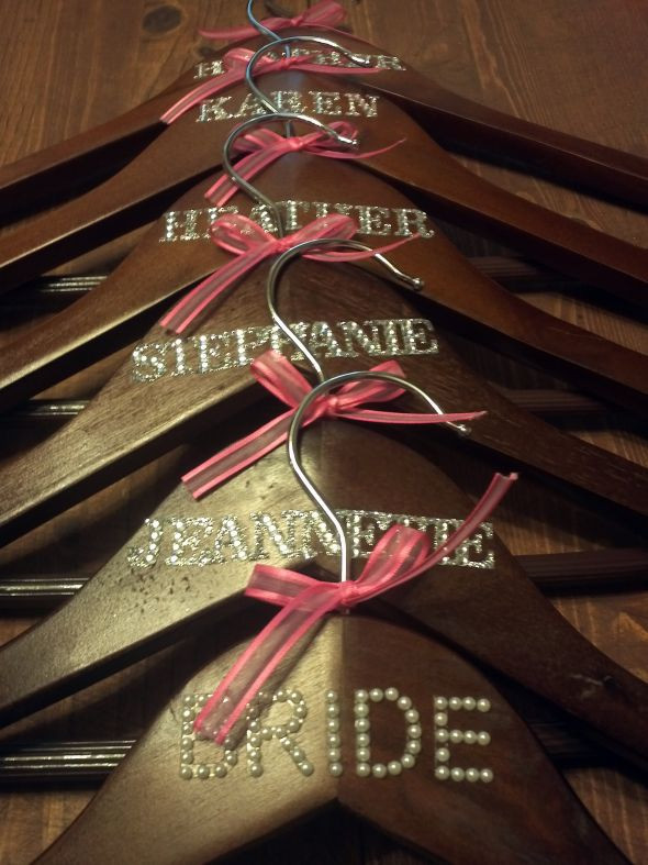 Wedding Hangers DIY
 Bridesmaid Hangers