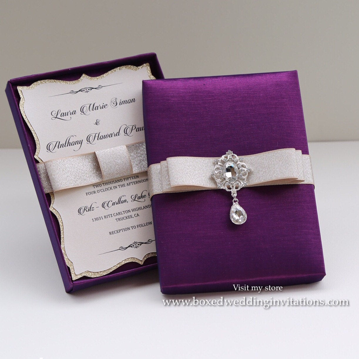 Wedding Invitation Box
 Couture Wedding Invitation Box