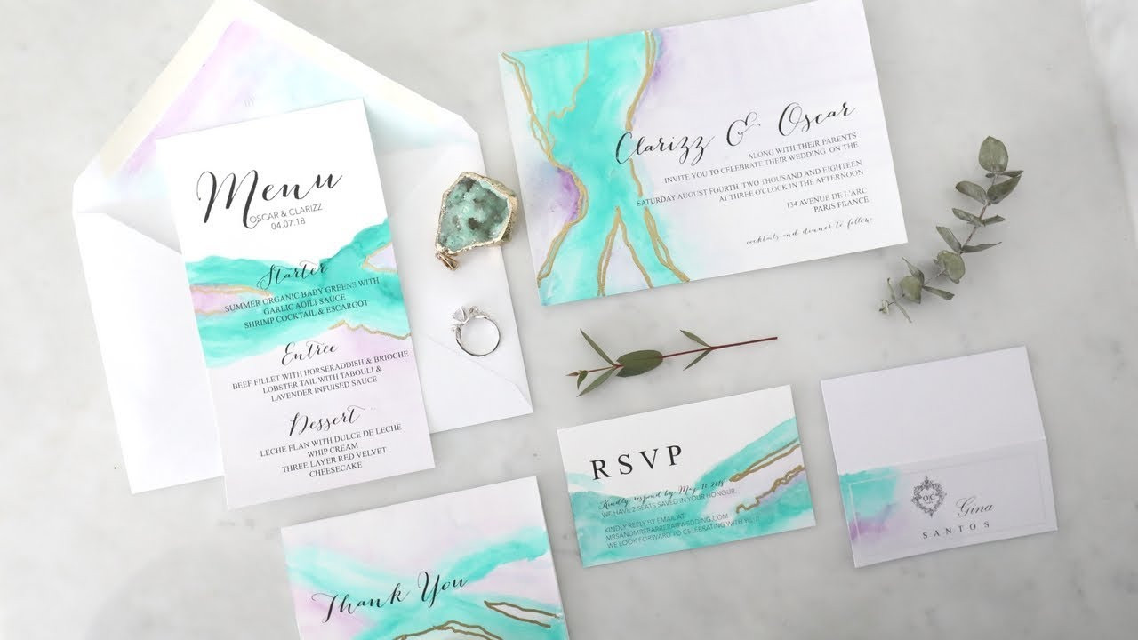 Wedding Invitation Ideas DIY
 DIY EASY WEDDING INVITATIONS