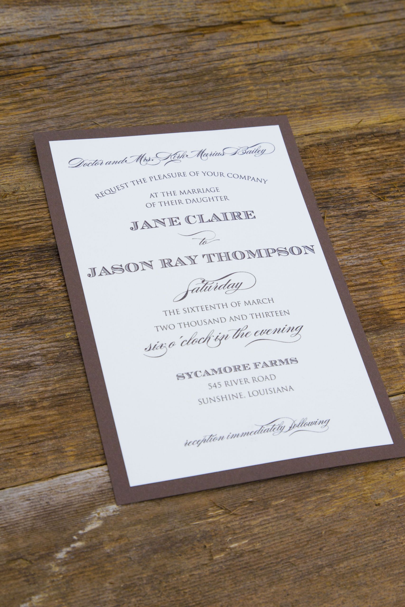 Wedding Invitations Baton Rouge
 Rustic Barn Wedding Angela Marie Events Baton Rouge LA