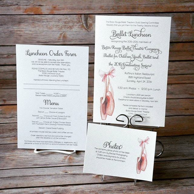 Wedding Invitations Baton Rouge
 luncheoninvitations on feltpaper for the Baton Rouge