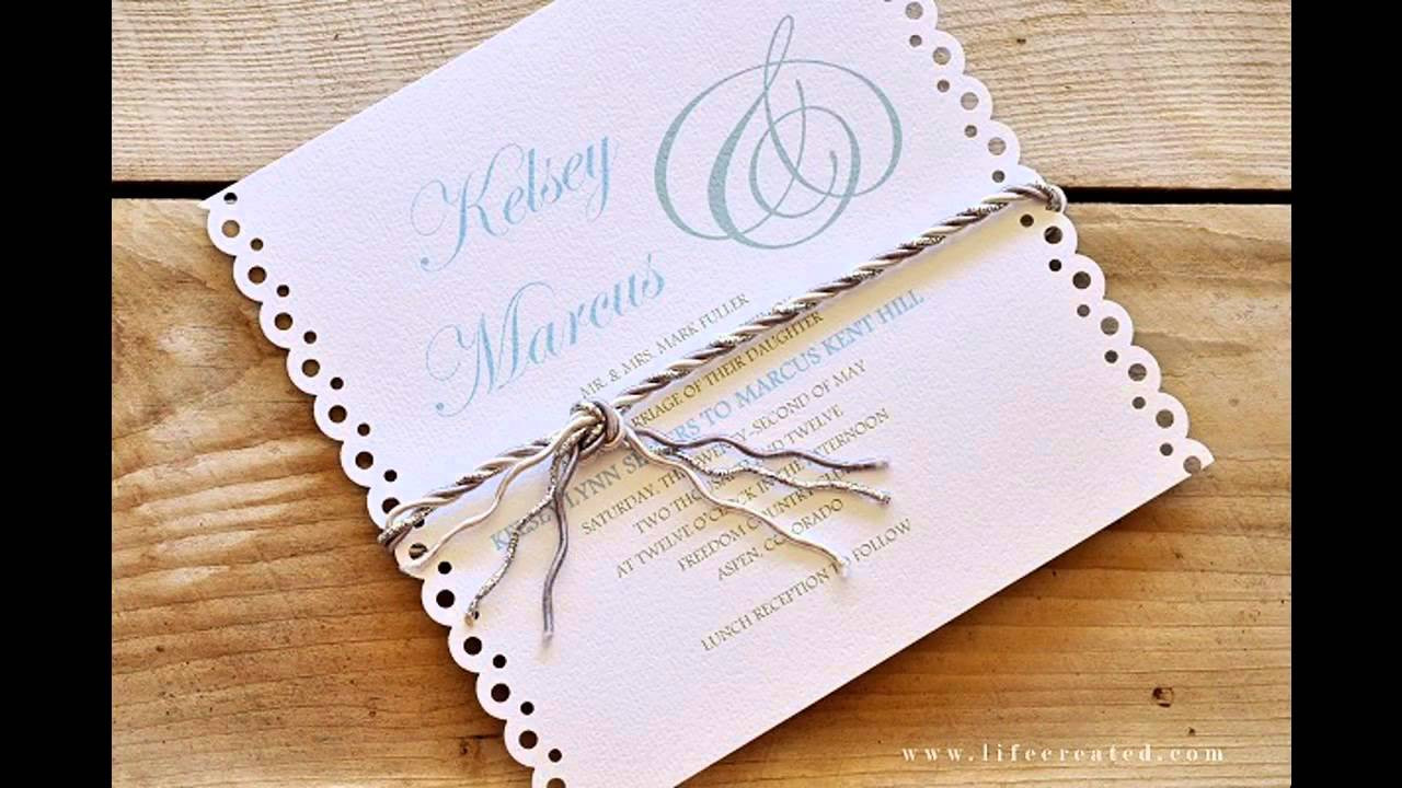 Wedding Invitations DIY
 Easy Simple DIY wedding invitation ideas