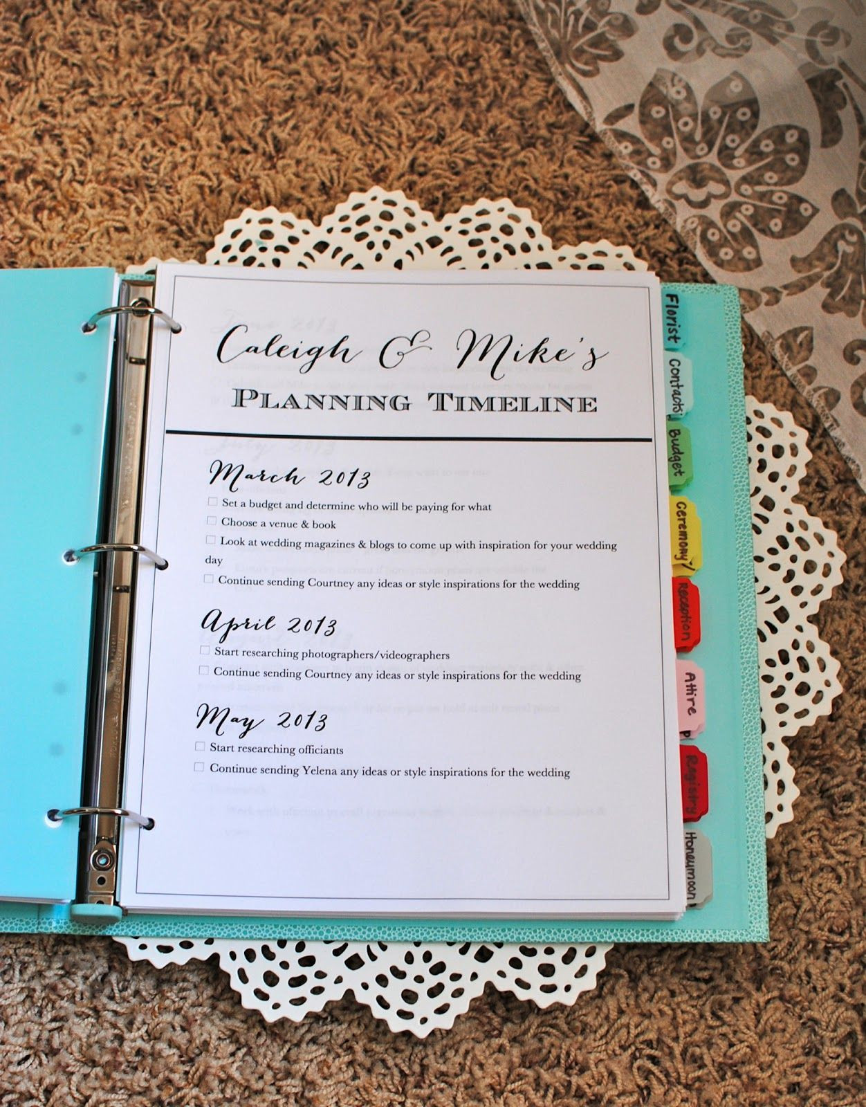 Wedding Planning Binder DIY
 The Wedding Planner