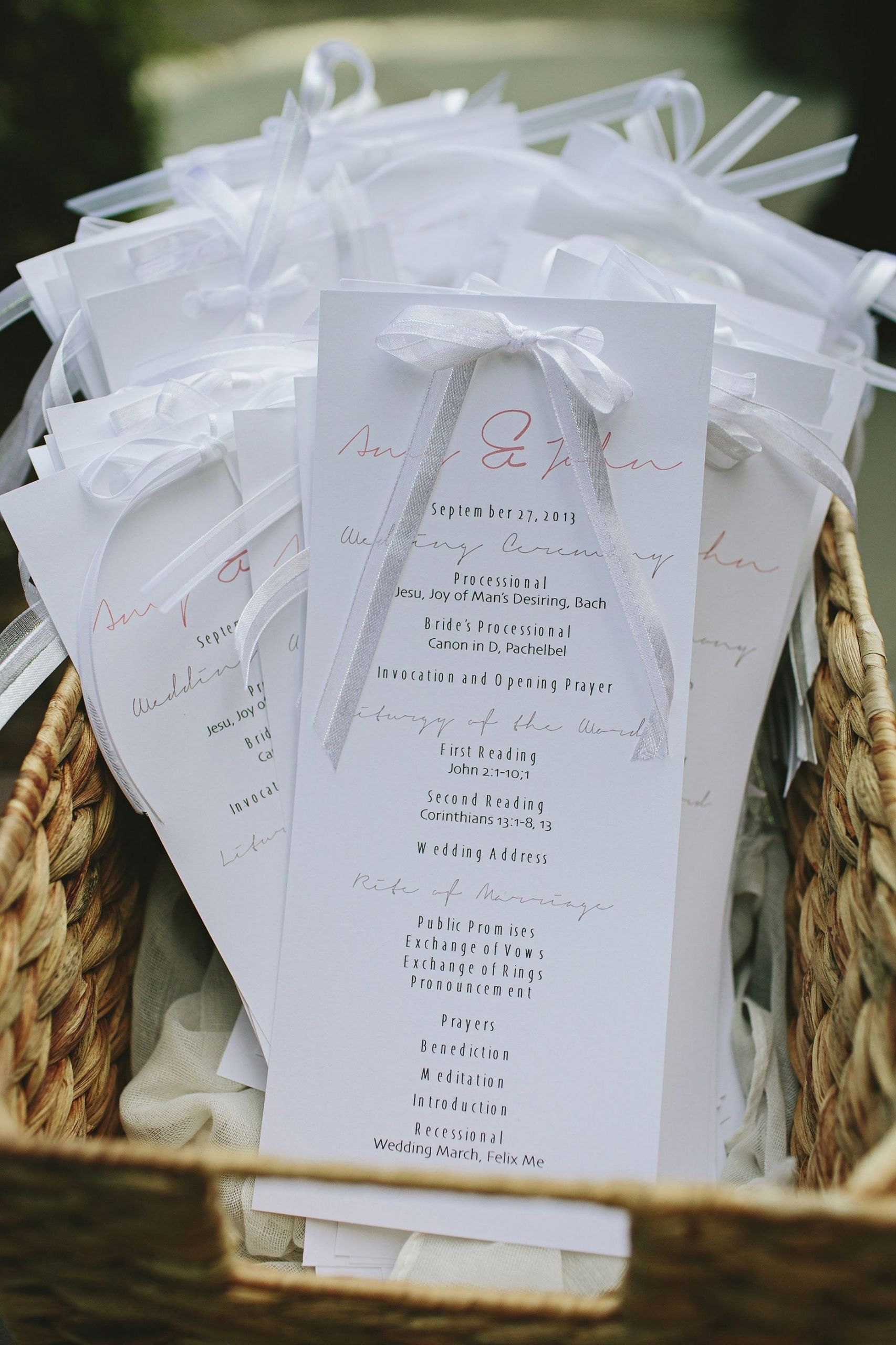 Wedding Program Ideas DIY
 DIY Wedding Programs Brooke Courtney TheKnot