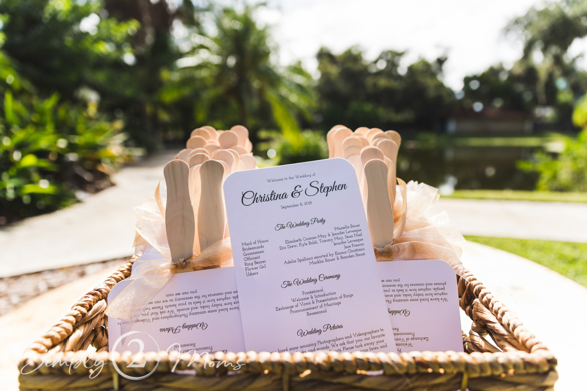 Wedding Program Ideas DIY
 How to Make Elegant Classic Wedding Fan Programs