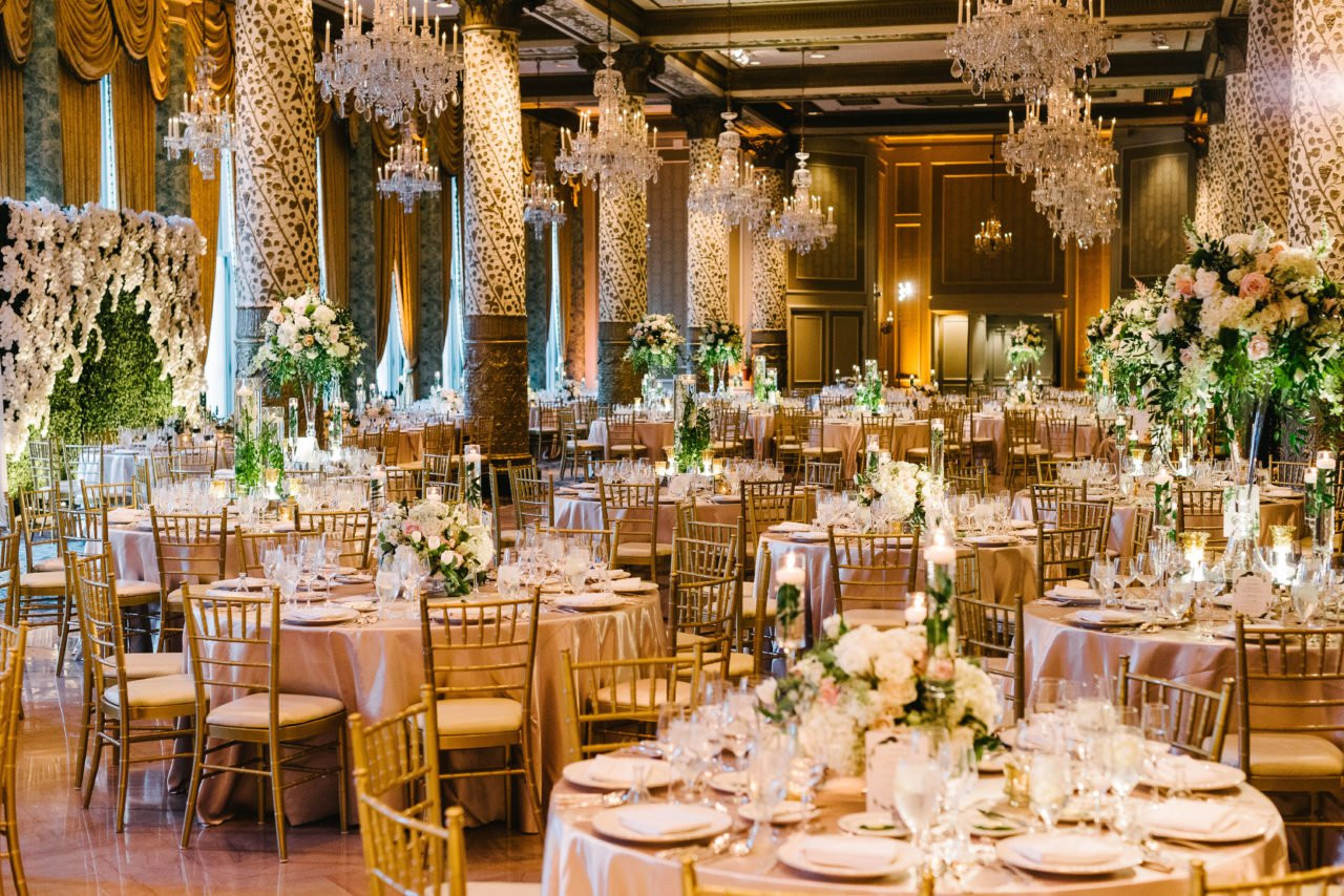 Wedding Reception Decor
 Charming Drake Hotel in Chicago Wedding Ceremony and