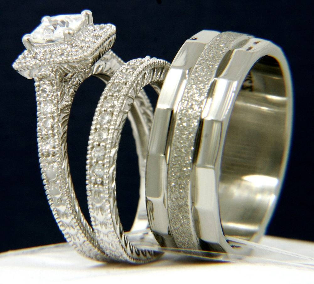 Wedding Ring Sets For Bride And Groom
 15 Best of Wedding Rings For Bride And Groom Sets