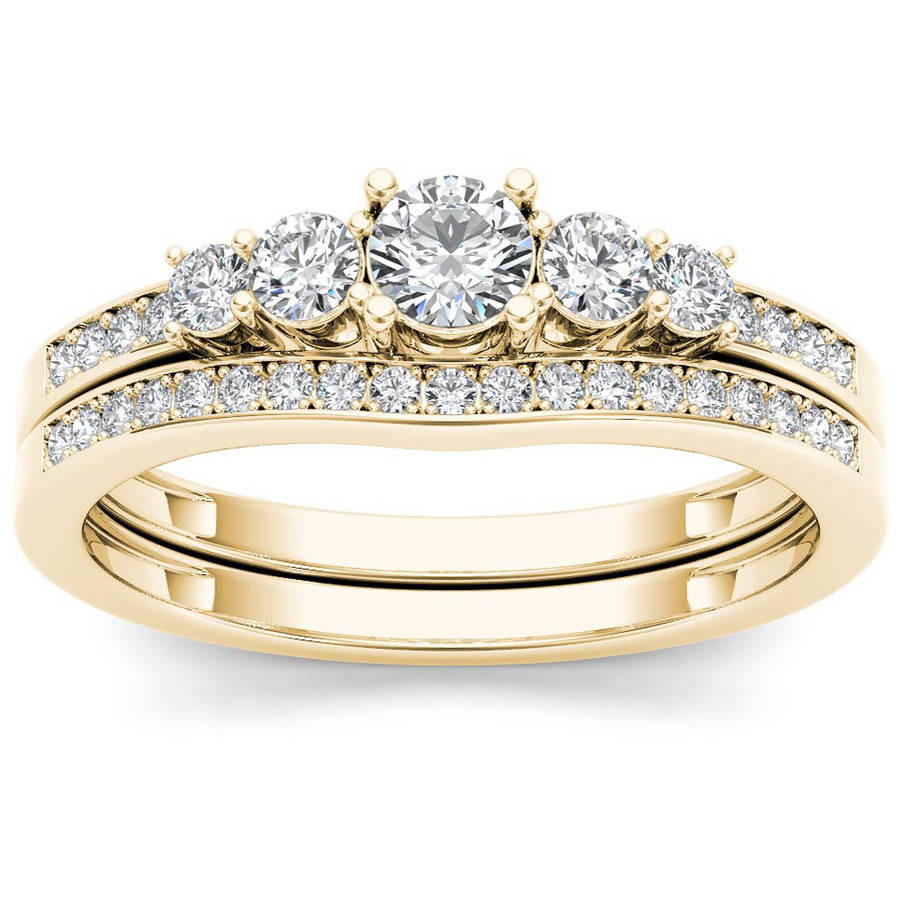 Wedding Rings Sets At Walmart
 Forever Bride 1 Carat T W Princess Baguette and Round