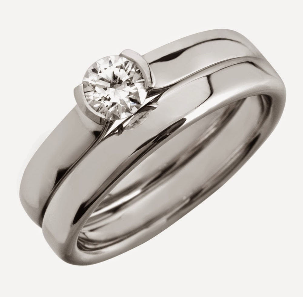 Wedding Rings Sets Cheap
 Cheap Silver Bridal Ring Sets with Small Diamond Model
