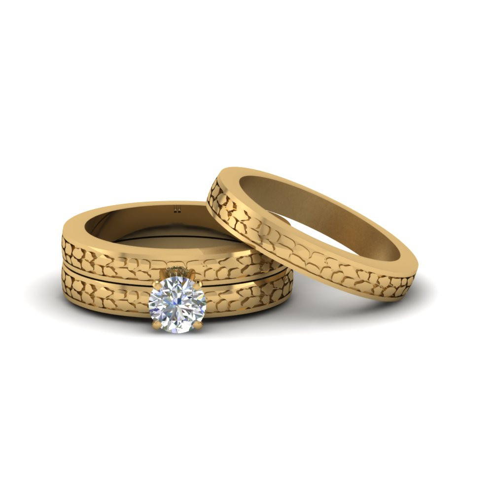 Wedding Rings Sets Cheap
 Browse Our 18k Yellow Gold Trio Wedding Ring Sets