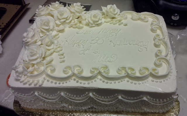 Wedding Sheet Cakes
 Leah s Crazy Cake Lab Elegant Anniversary Sheet Cake