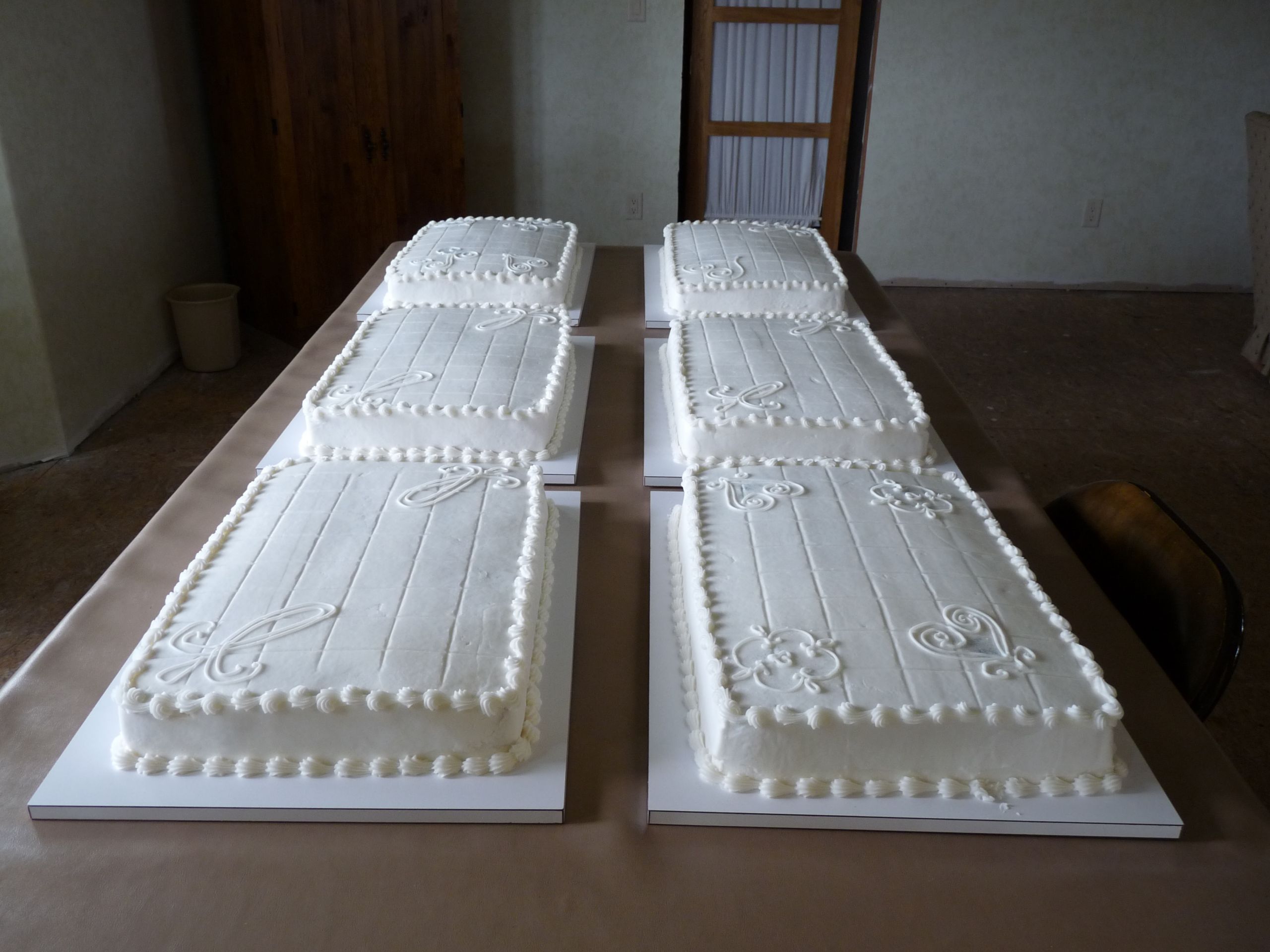 Wedding Sheet Cakes
 German Baptist Wedding