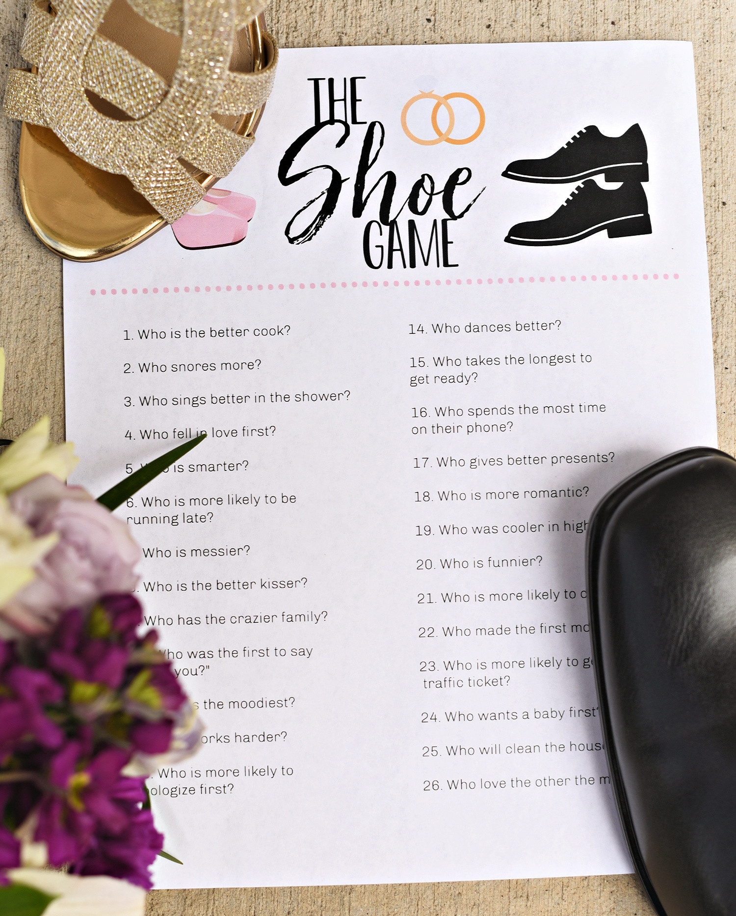 Wedding Shoe Game
 Wedding Shoe Game – Fun Squared