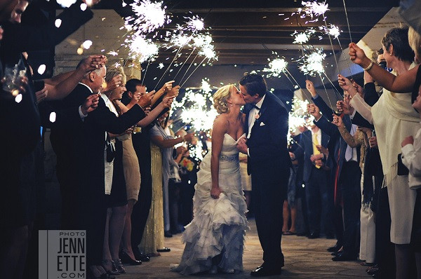 Wedding Sparkler Ideas
 Go Out With A Bang Coordinating Sparkler Exits