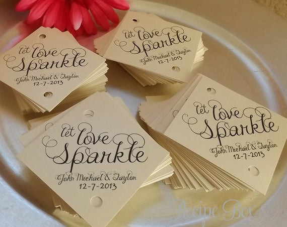 Wedding Sparkler Tags
 Sparkler Tag Wedding Sparkler Tags 150 pieces Let by RecipeBox