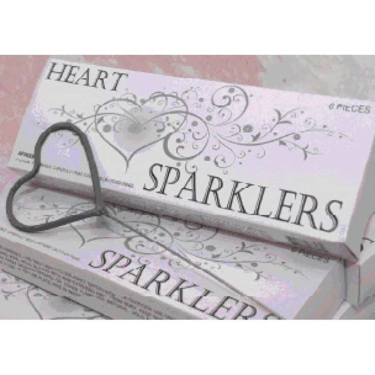 Wedding Sparklers Bulk
 Heart Shaped Sparklers BULK Case of 72 Wedding Sparklers