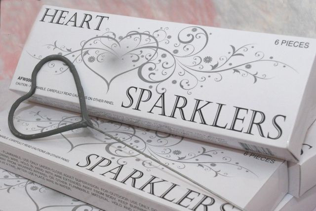 Wedding Sparklers Direct Coupon
 Heart shaped sparklers