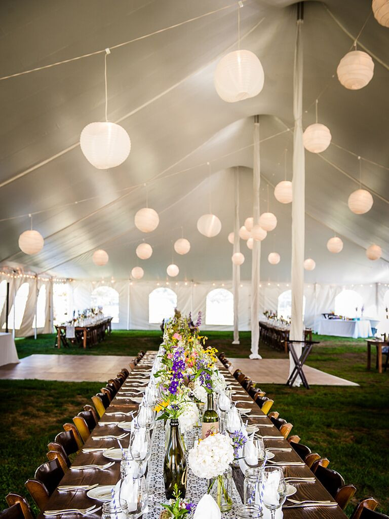 Wedding Tent Lighting DIY
 The 15 Prettiest Outdoor Wedding Tents We ve Ever Seen