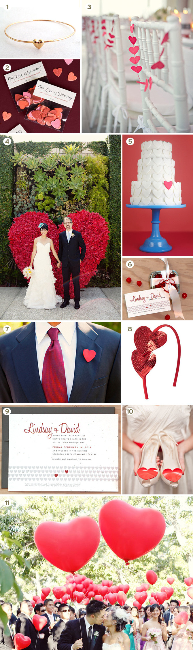 Wedding Themes Hearts
 inspiration board Heart Theme Wedding Ideas