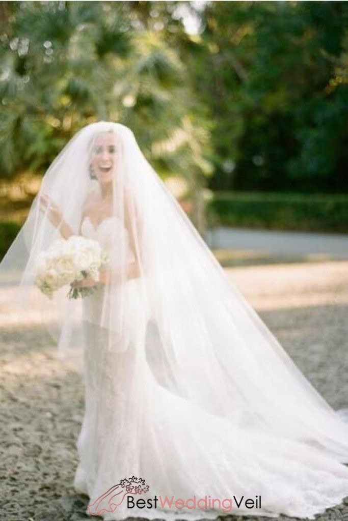 Wedding Veils Style
 Smart Bridal Blusher Wedding Veil Style Cathedral Length