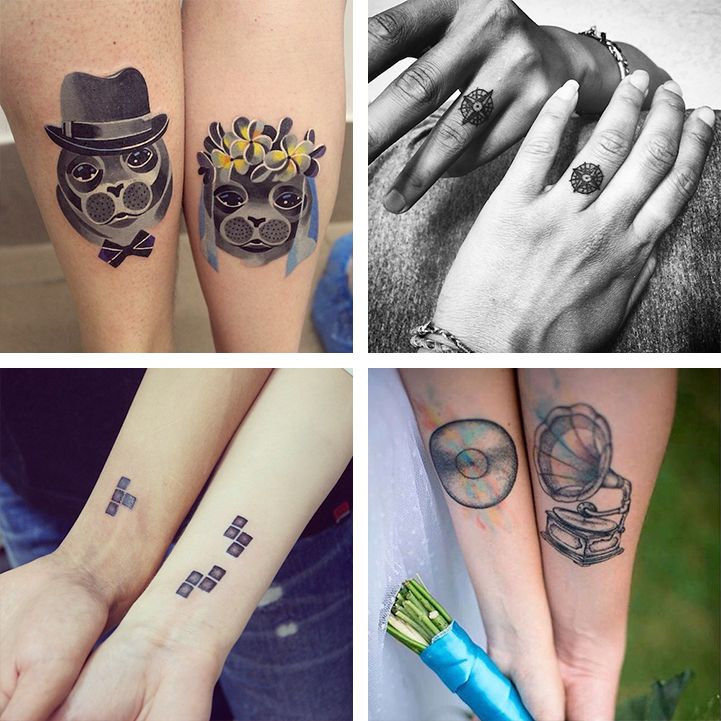 Wedding Vow Tattoos
 20 Couples Matching Wedding Tattoos for Honoring Their