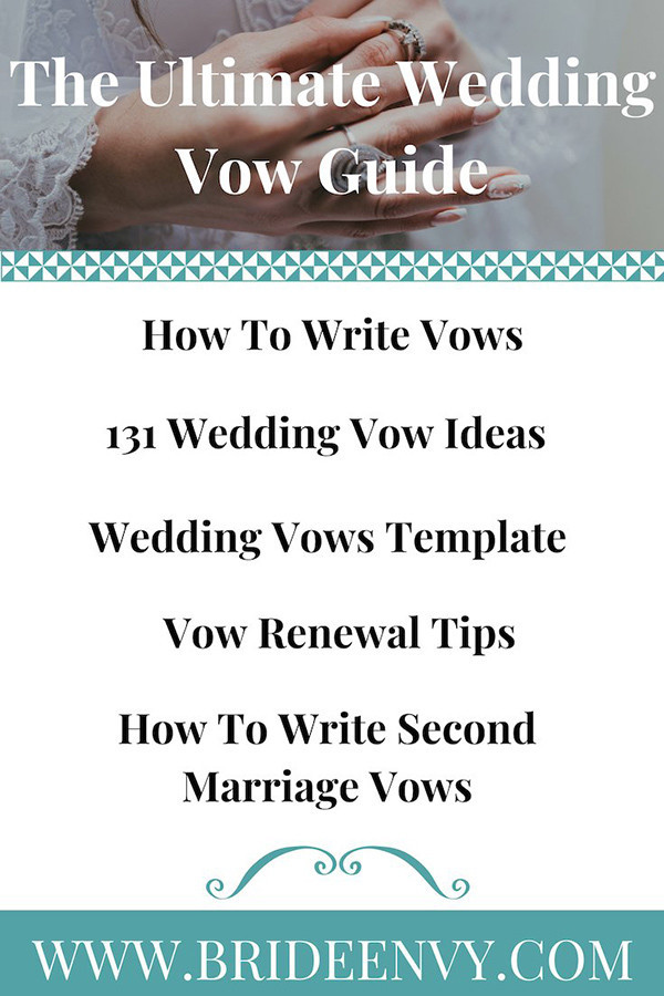 Wedding Vow Template
 131 Wedding Vows & How To Create Your Own [Template Included]