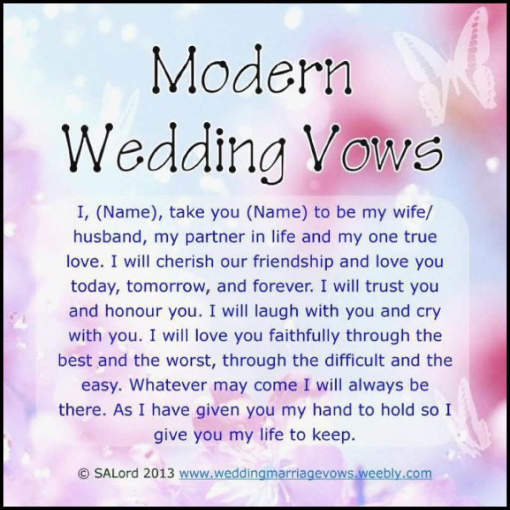 Wedding Vow Template
 Others Beautiful Wedding Vows Samples Ideas — Salondegas