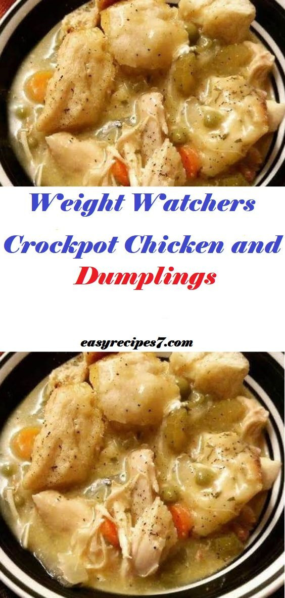 Weight Watchers Chicken And Dumplings
 Crockpot Chicken and Dumplings WeightWatchers weight