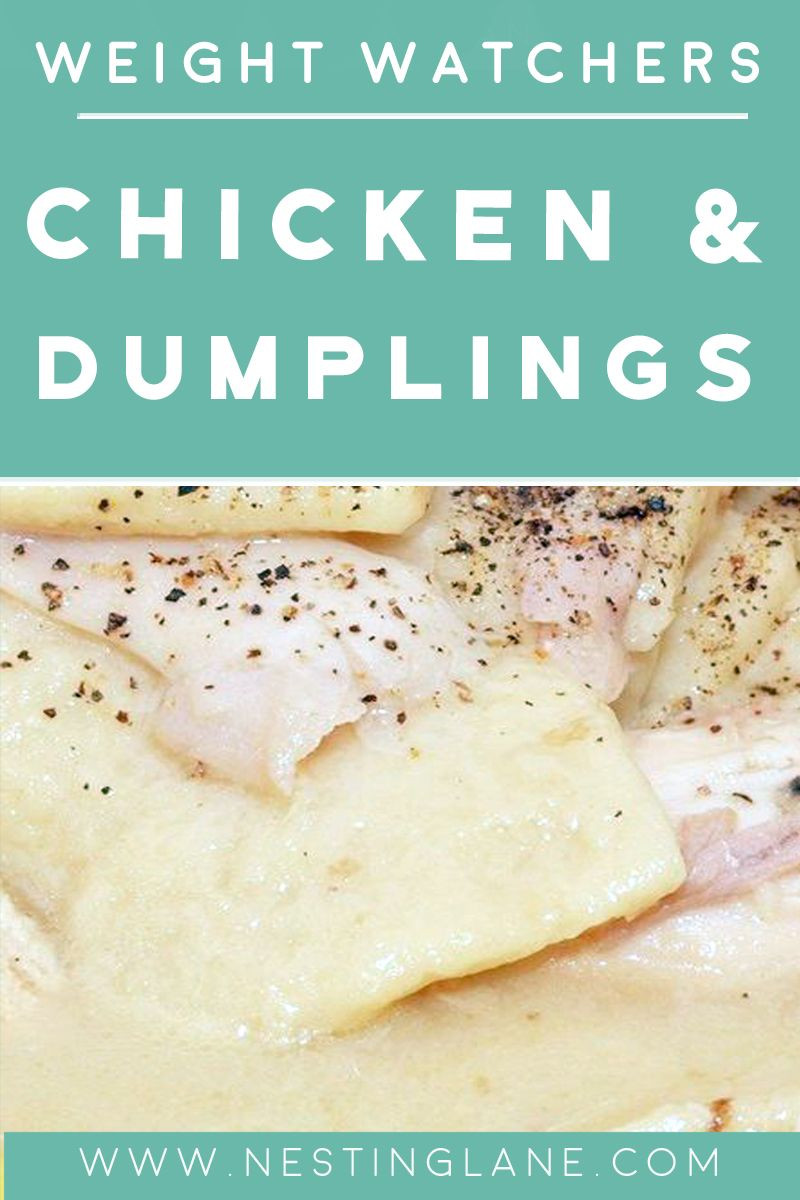 Weight Watchers Chicken And Dumplings
 Pin on Weight Watchers Recipes
