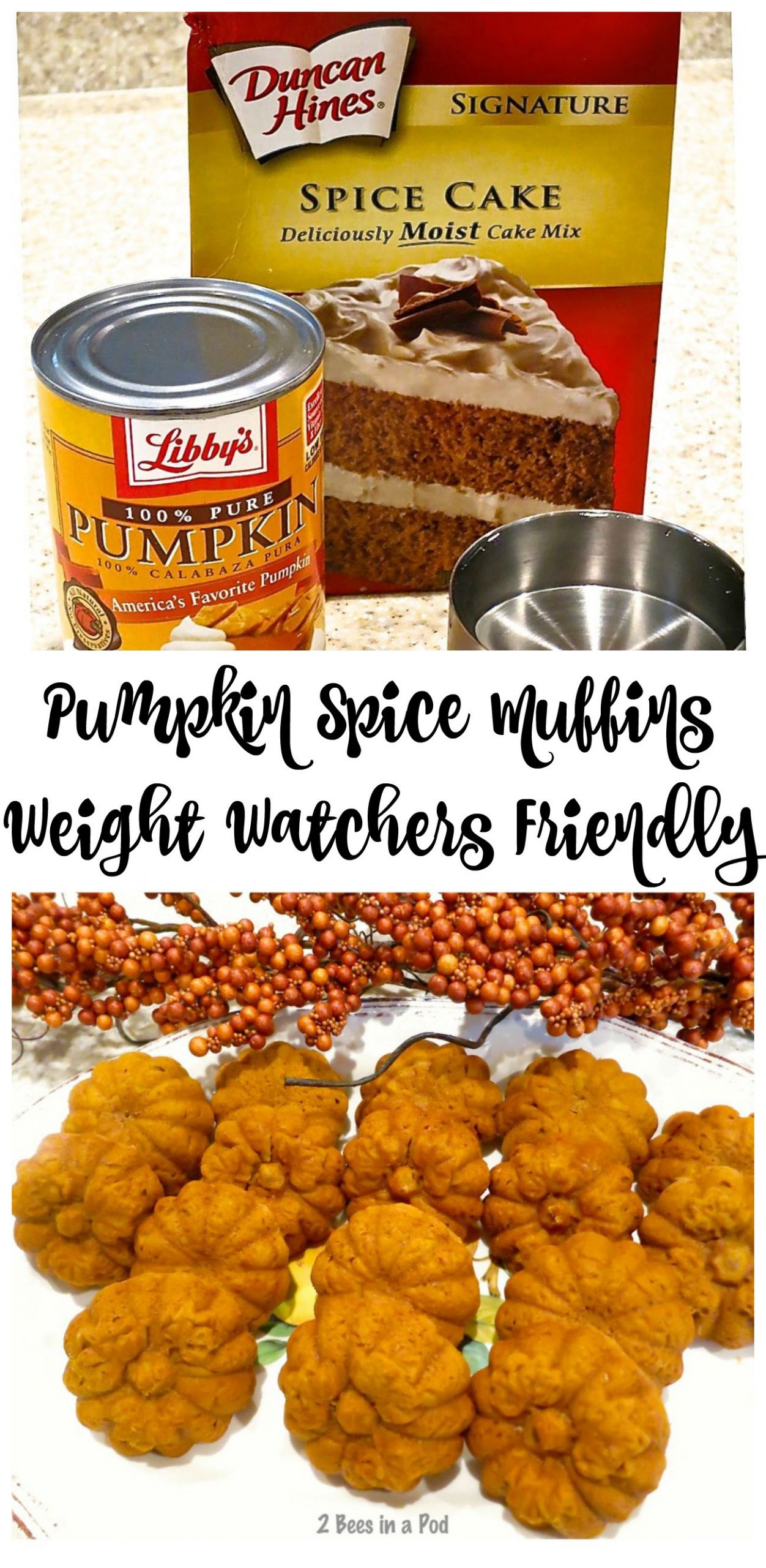 Weight Watchers Pumpkin Cake
 Weight Watchers Pumpkin Spiced Muffins 2 Bees in a Pod