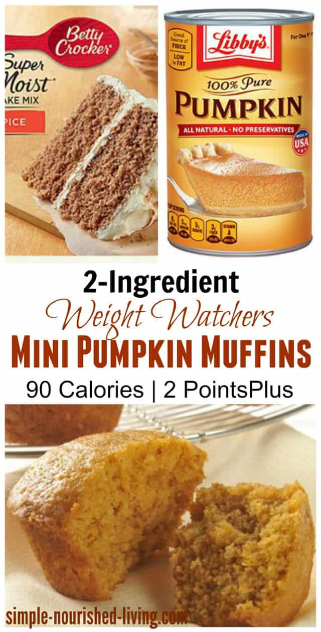 Weight Watchers Pumpkin Cake
 WW Pumpkin Spice Cake Mix Muffins Recipe