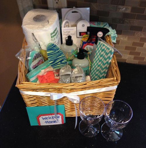 Welcome Home Gift Basket Ideas
 9 best Wel e Home Baskets images on Pinterest
