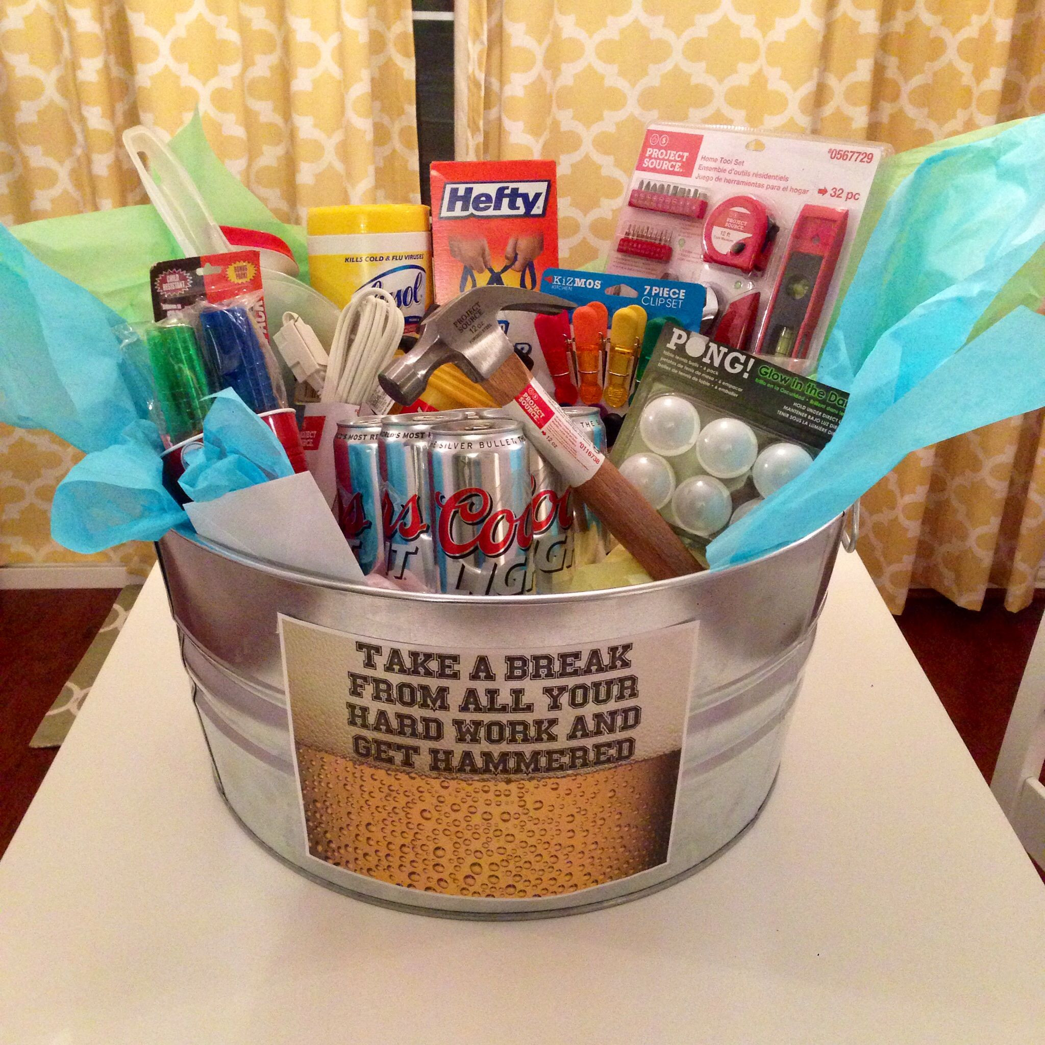 Welcome Home Gift Basket Ideas
 The housewarming basket I made my boyfriend