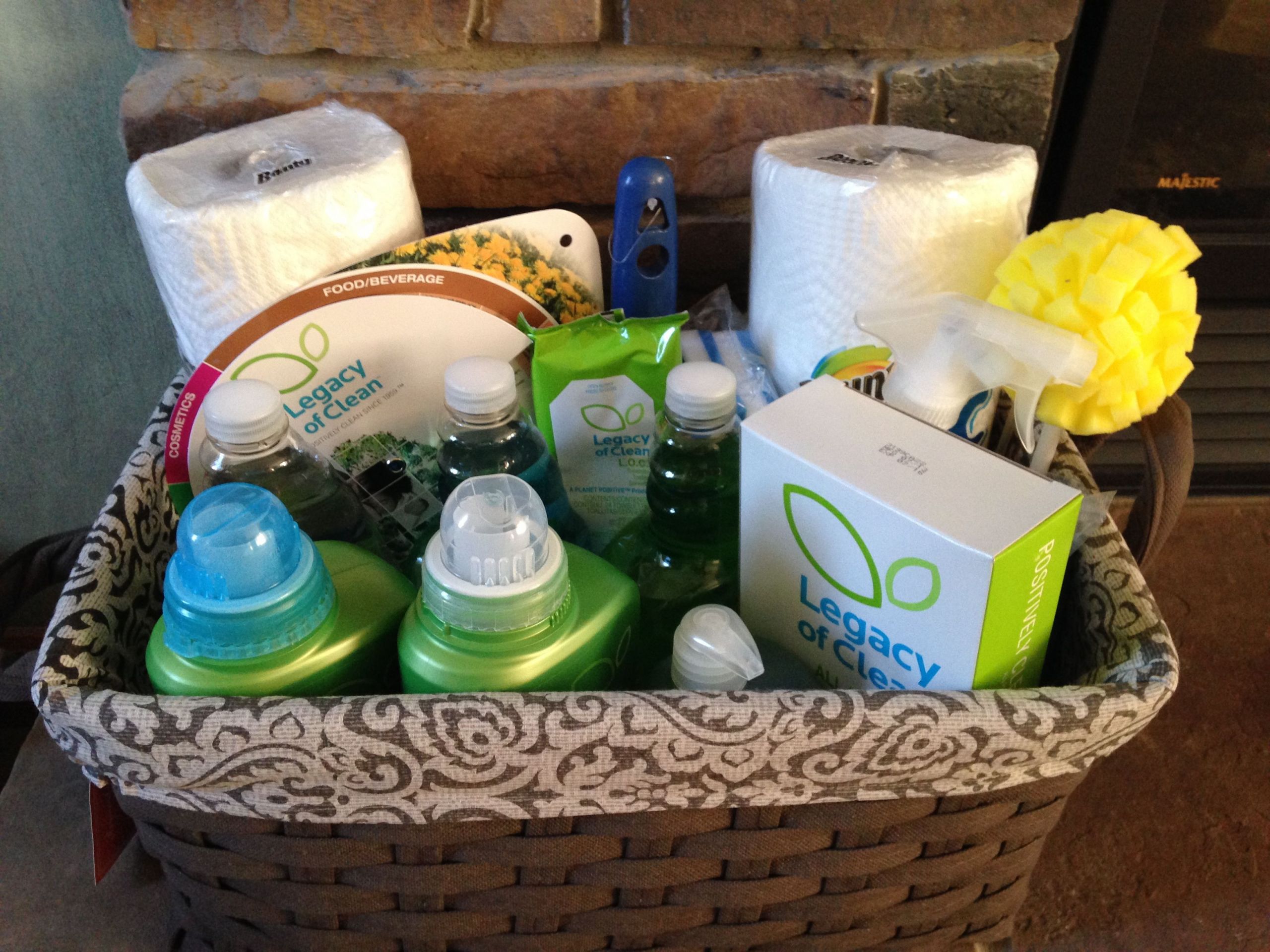 Welcome Home Gift Basket Ideas
 Housewarming Gift Basket All green cleaning products