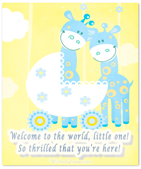 Welcome New Baby Boy Quotes
 Baby Boy Congratulation Messages with Adorable
