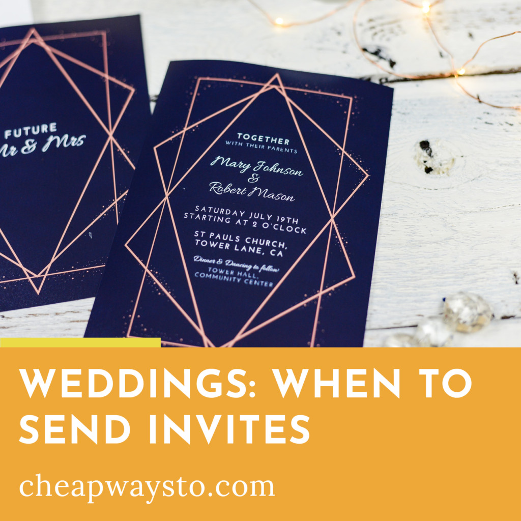 When Should Wedding Invitations Be Sent
 When Wedding Invitations Should Be Sent • Cheap Ways To