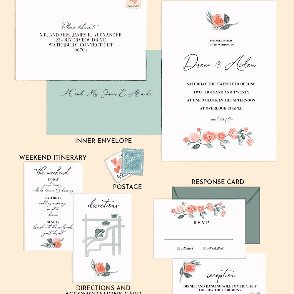 When Should Wedding Invitations Be Sent
 Wondering What to Include in a Wedding Invitation Suite