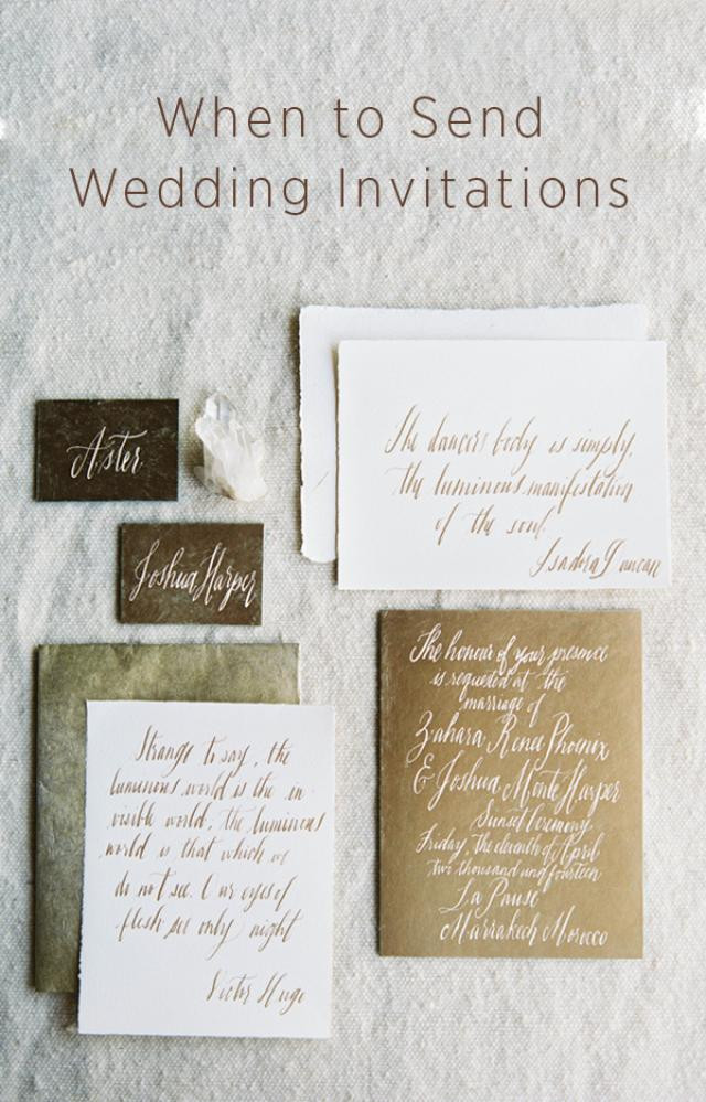 When To Mail Out Wedding Invitations
 When Do I Send Out Wedding Invitations
