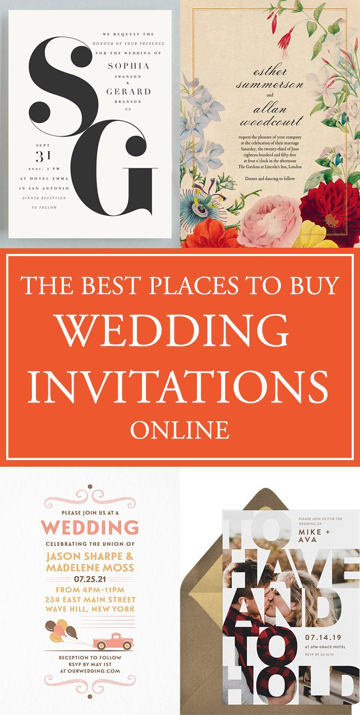 When To Order Wedding Invitations
 The Best Places to Buy Your Wedding Invitations line